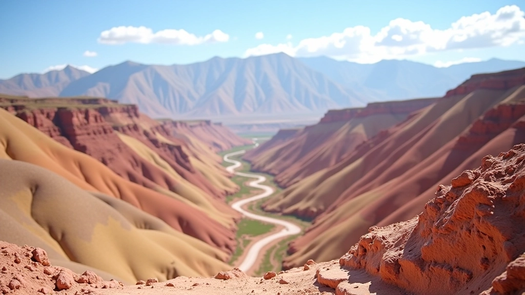 Mirador de la Paleta del Pintor en Quebrada de Humahuaca con vista panorámica de las montañas multicolores